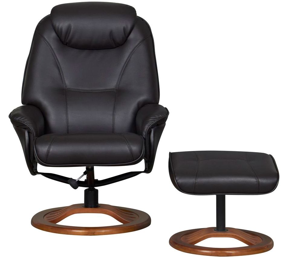 GFA Oslo Swivel Recliner & Footstool Mr Chairman Riser Recliners